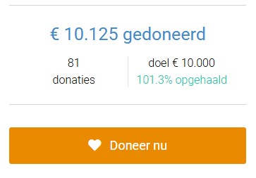Donatieknop op een website